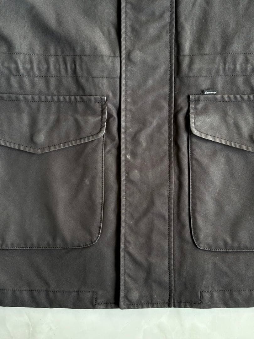 ジャケット・アウター Supreme 14AW Dry Wax Barn Coat Black M