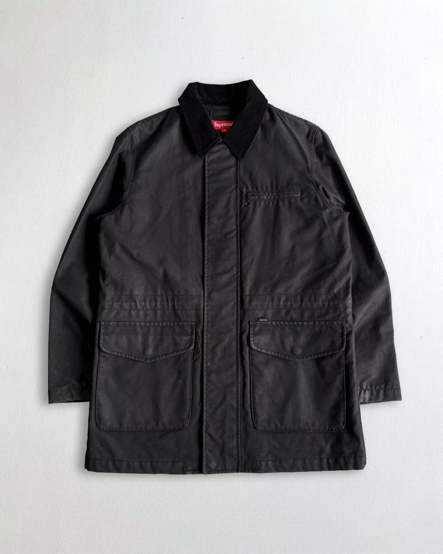 ジャケット・アウター Supreme 14AW Dry Wax Barn Coat Black M