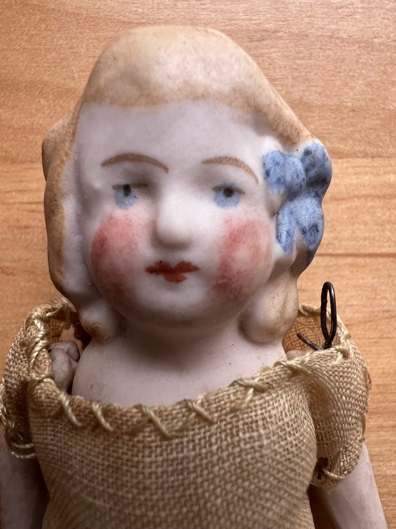 【アンティーク】ドイツ製オールビスクドール 9cm 2体セット