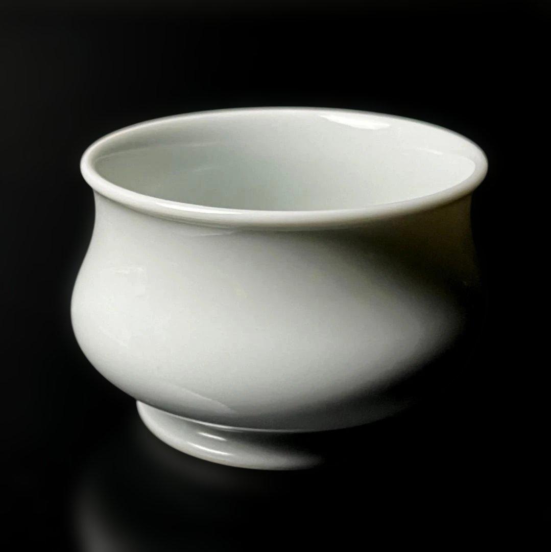 唐物 白磁盃 雍正年製 款 景徳鎮 清朝期 中国美術 古玩 SH36