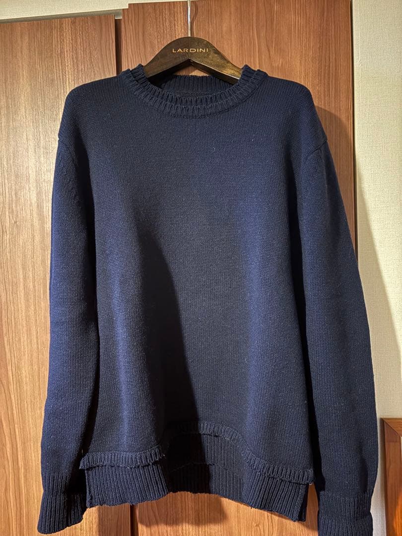 Maison Margiela 24AW エルボーパッチ ネイビー セーター M