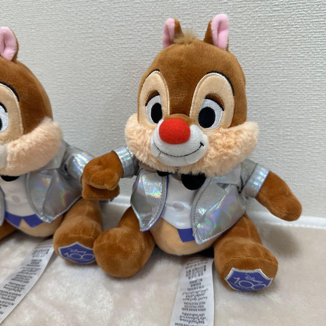 チップとデール ぬいぐるみ 100周年記念 2体セット