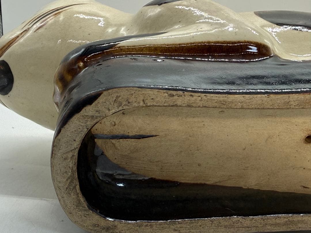 中国　明時代　磁州窯虎形枕　アンティーク　送料込み251217