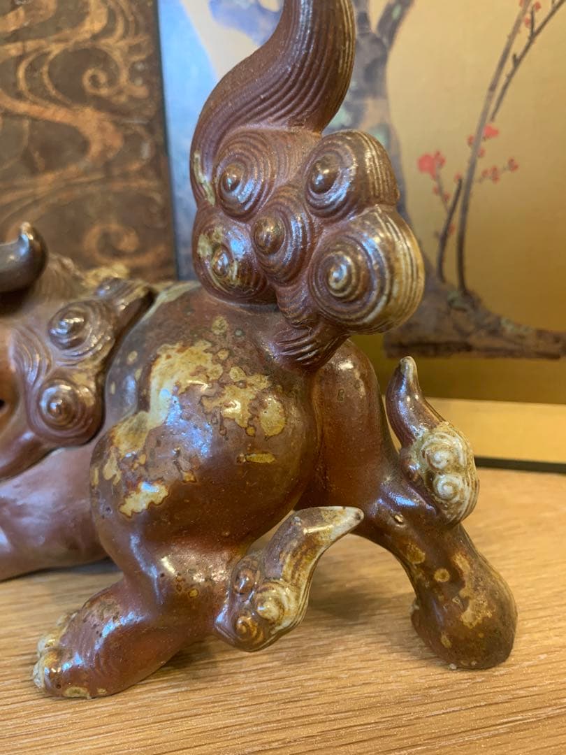 獅子　古備前　西村春湖　香炉 1客　古美術　大珍品