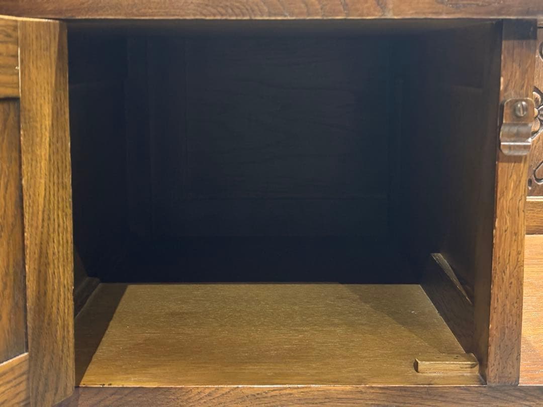 希少　英国　イギリス　テレフォンベンチ　ベンチ　オーク材　アンティーク SH