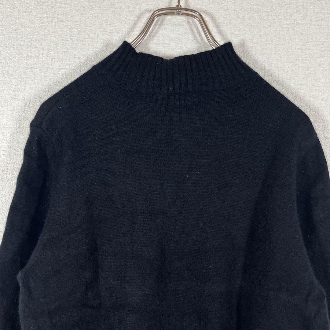 ピッコーネ/カシミア100/ハイネックニット/セーター/40/黒/キャラデザイン