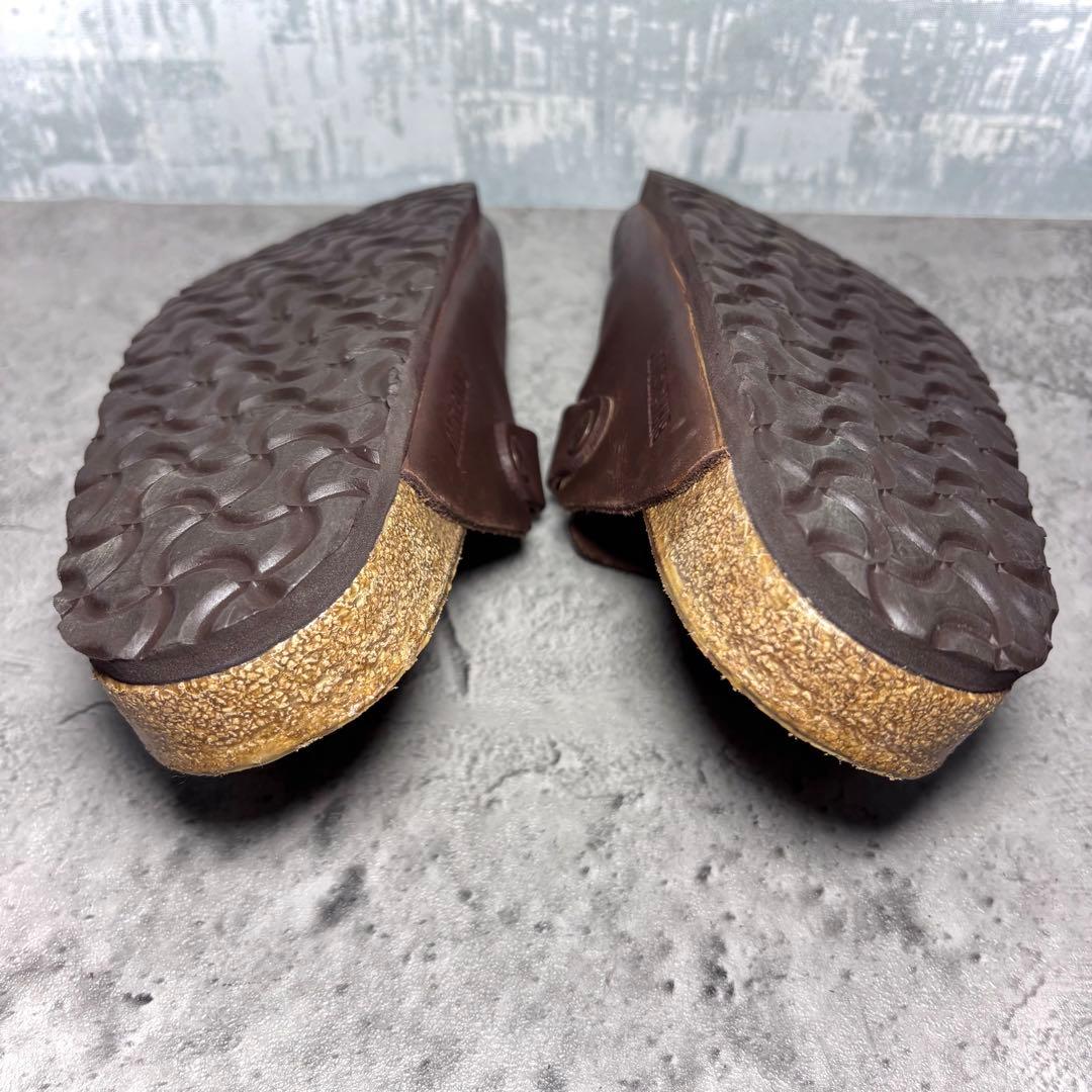 【美品！】ビルケンシュトック ボストン 24.5cm 38 ブラウン レザー 茶