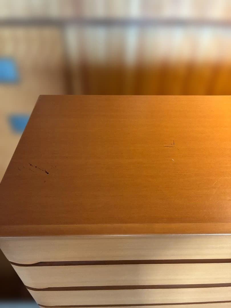 051 山協家具工業（株）幅140-7段チェスト(奥行58) 天然木単板