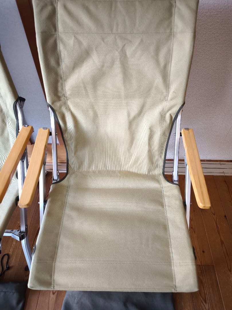スノーピーク ローチェア30 カーキ2脚セット 生地張替え美品