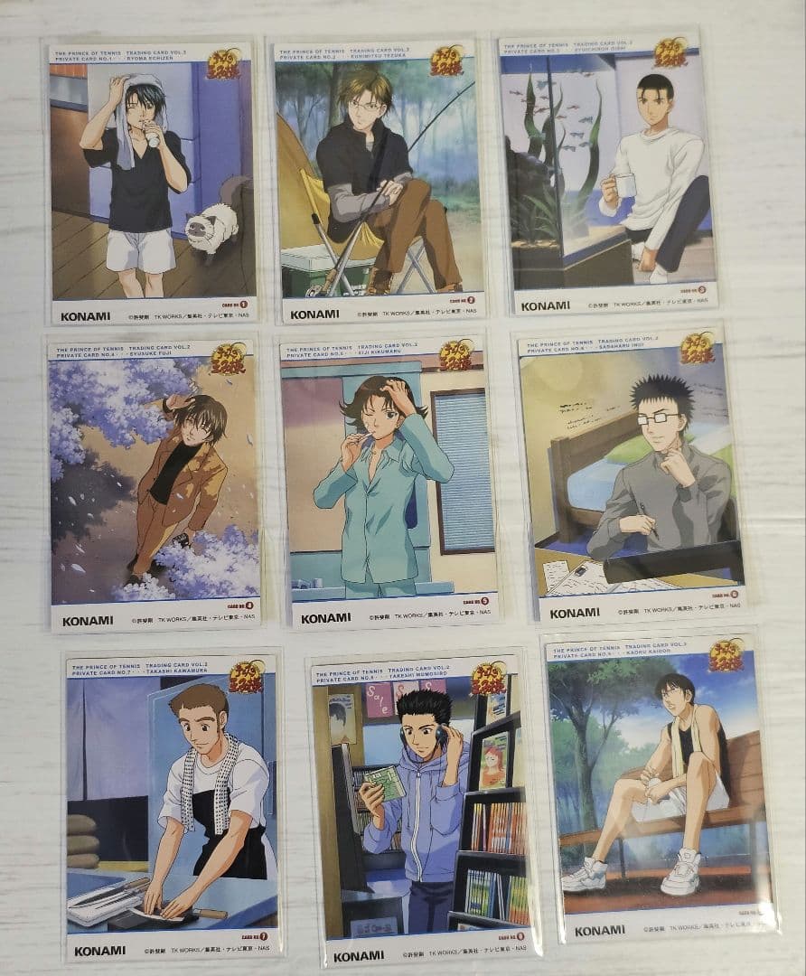 テニスの王子様　トレーディングカードVol2. プライベートカード９枚
