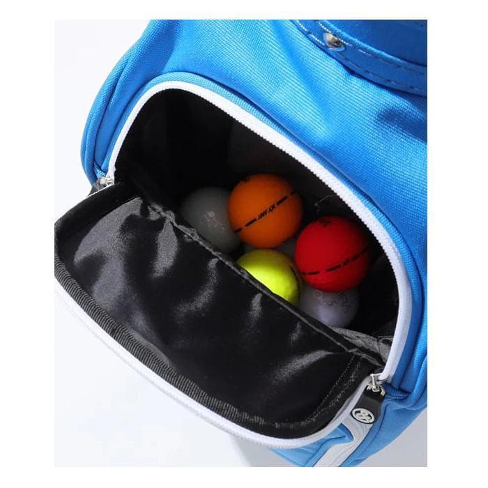 新品 and per se アンパスィ ジャカードツイル キャディバッグ BL