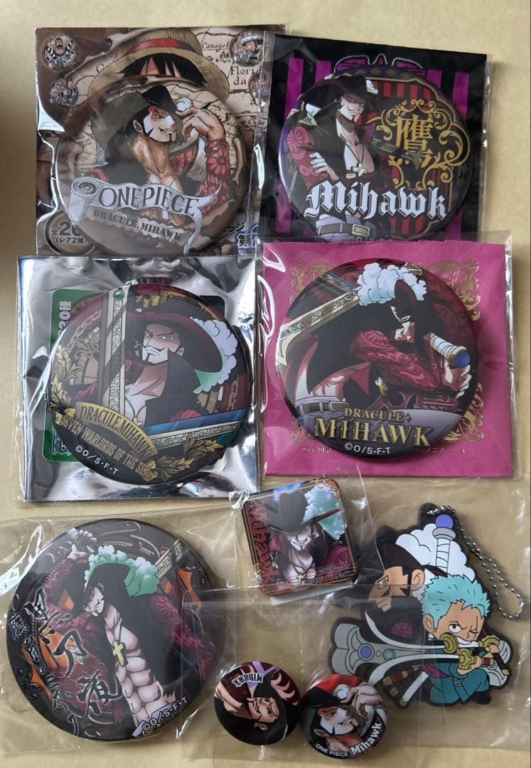 ONE PIECE ミホーク　輩缶バッジ　東京ワンピースタワー限定非売品缶バッジ
