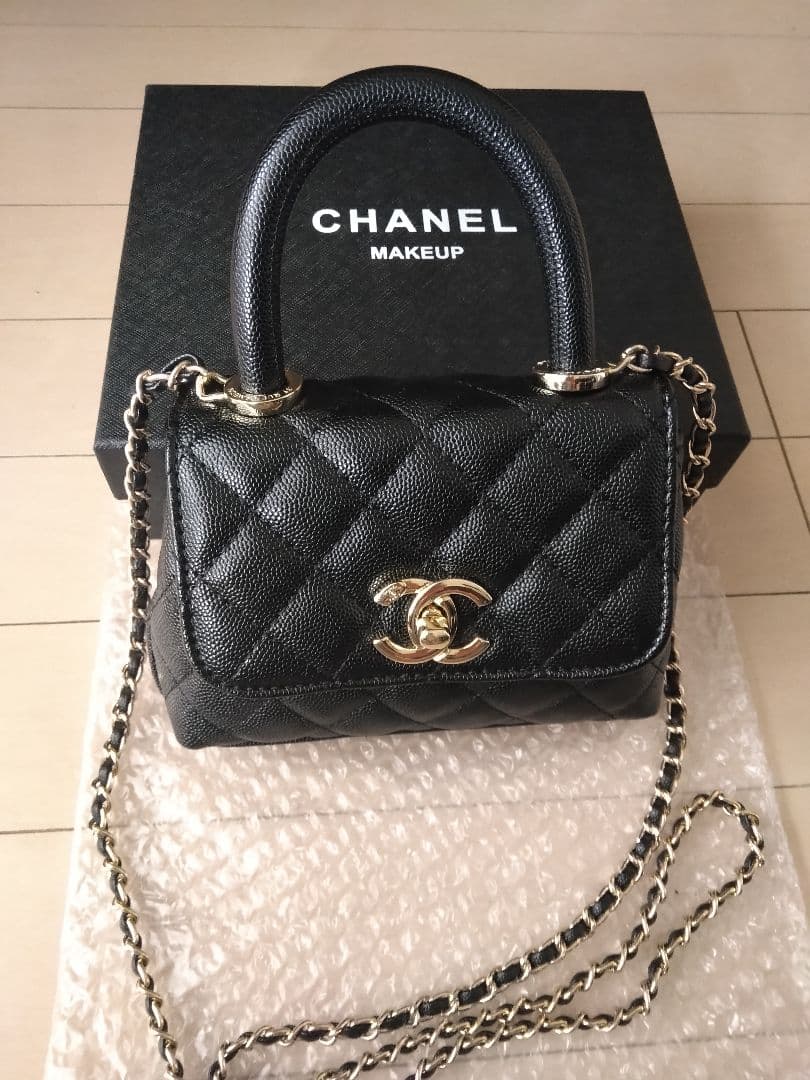 ♡*様 CHANEL ノベルティ ショルダーバッグ トップハンドル 黒 ブラック