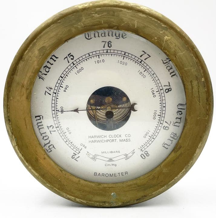 ビンテージ　HarwichClock Co. MarineBarometer