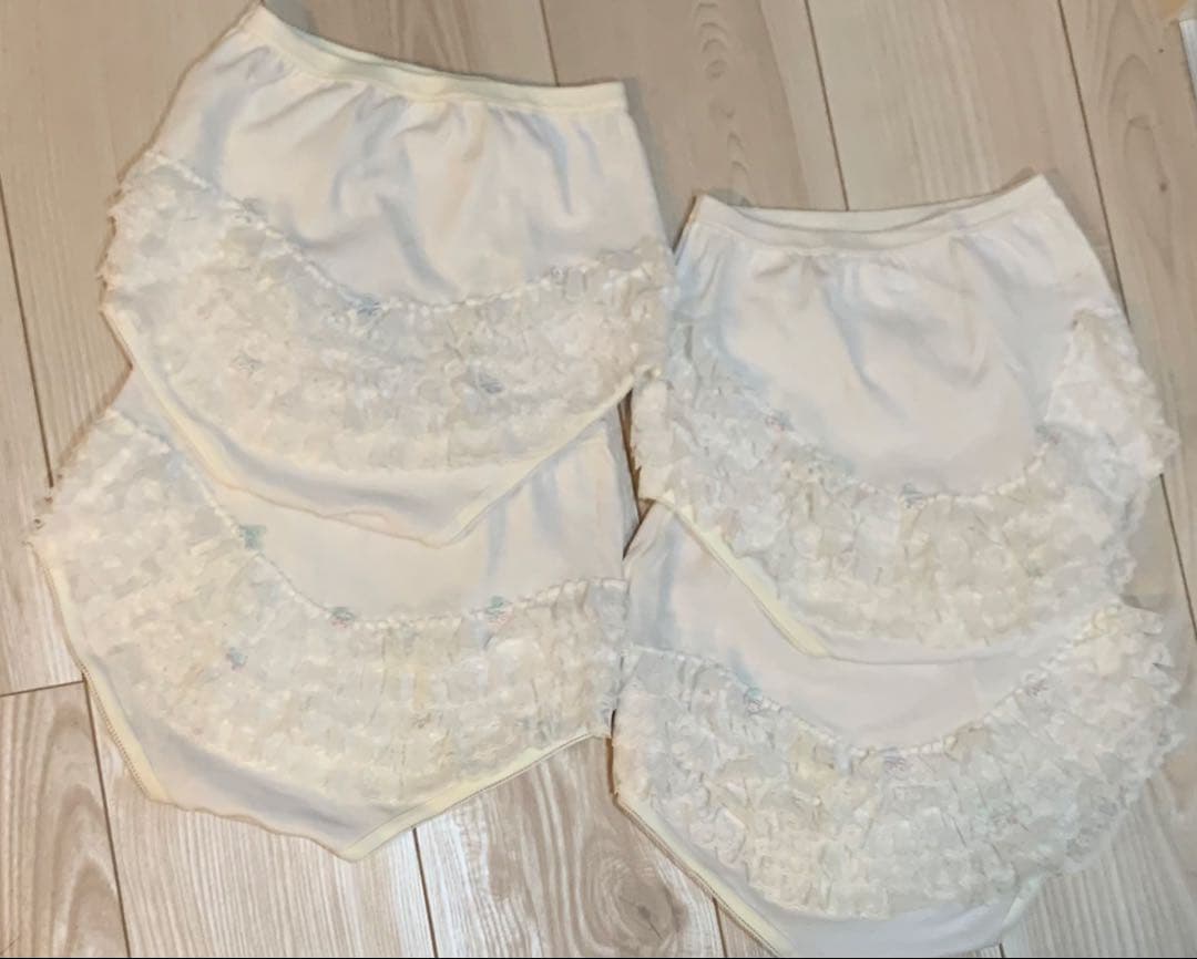 めるめる！MIZUNO ホワイト フリル アンダースコート4枚セット