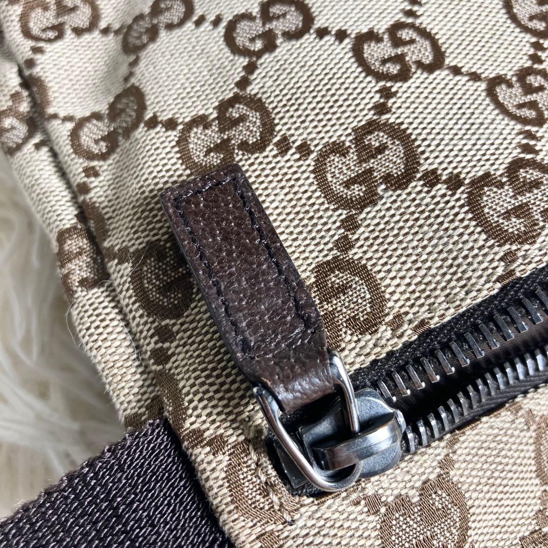 【美品】GUCCI＊ウエストバッグ GGキャンバス クロスボディ