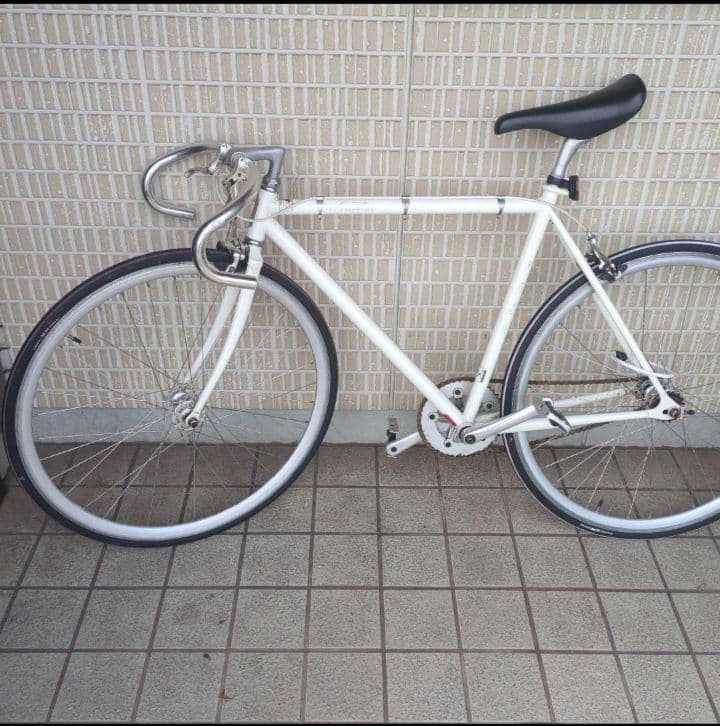 【フレームのみ】Fuji Feather(フジフェザー) ホワイト ピストバイク