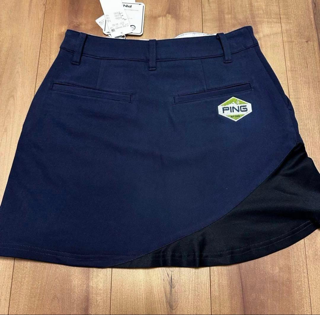 裏地付き　保温防風　ニット　アウター　スカート　セットアップ　秋冬　真冬ゴルフ