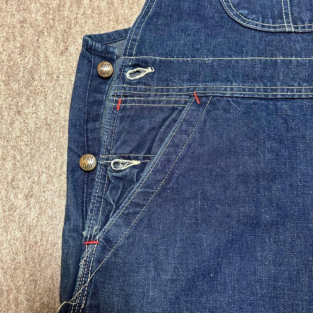 PAYDAY デニムオーバーオール 濃紺 美品 PENNEY'S 50s 60s