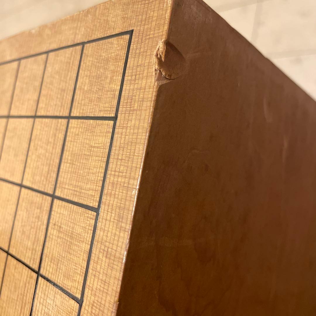 【極厚5.8寸】足付碁盤 新榧 柾目 17.5cm 天然蛤碁石 銘木碁笥セット