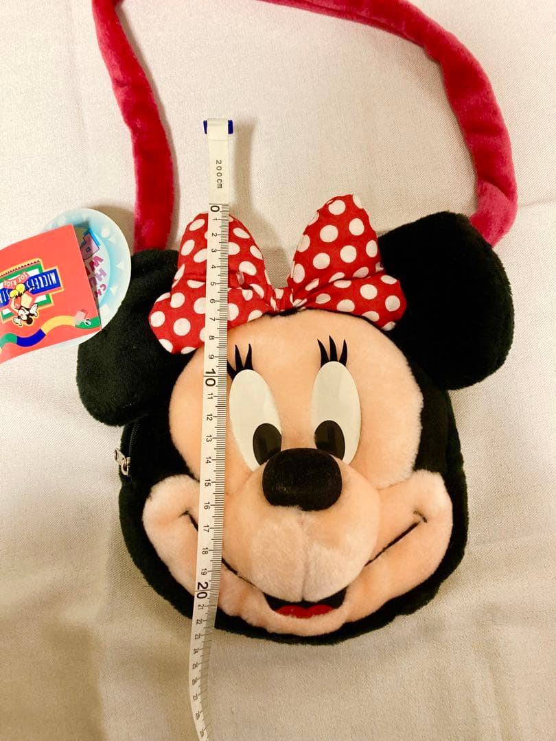 希少　美品タグ付　ビンテージ　ミニー　ぬいぐるみ　ショルダーバック