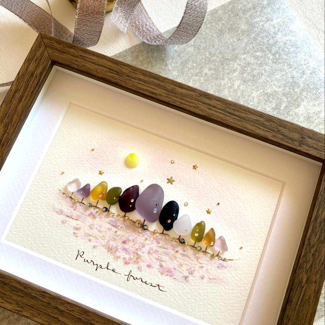 トーマス号 *ˊᵕˋ*　オーダー受付　シーグラス／天然石／フレームアート