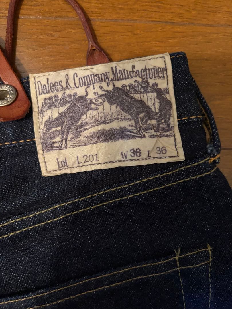 と*も様 ダリーズ &コーL201 デニム日本製復刻 シンチバック サスペンダー