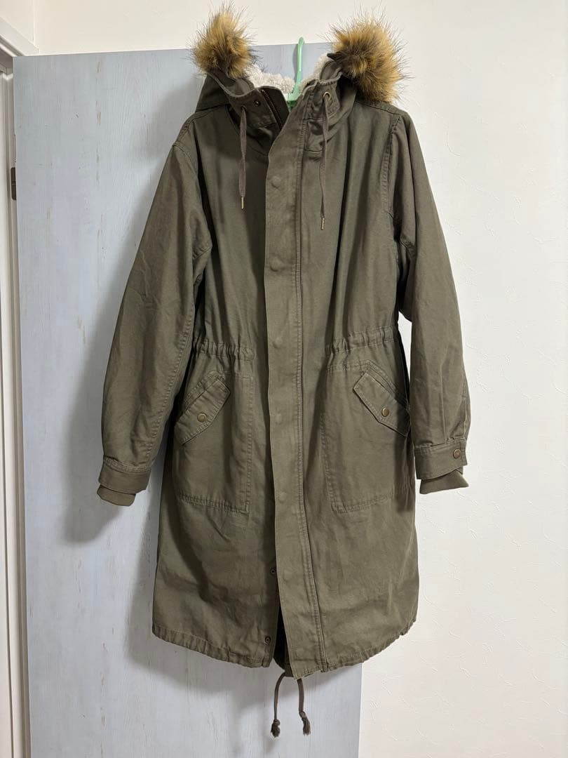 【新品未使用】モッズコート　M〜L カーキ