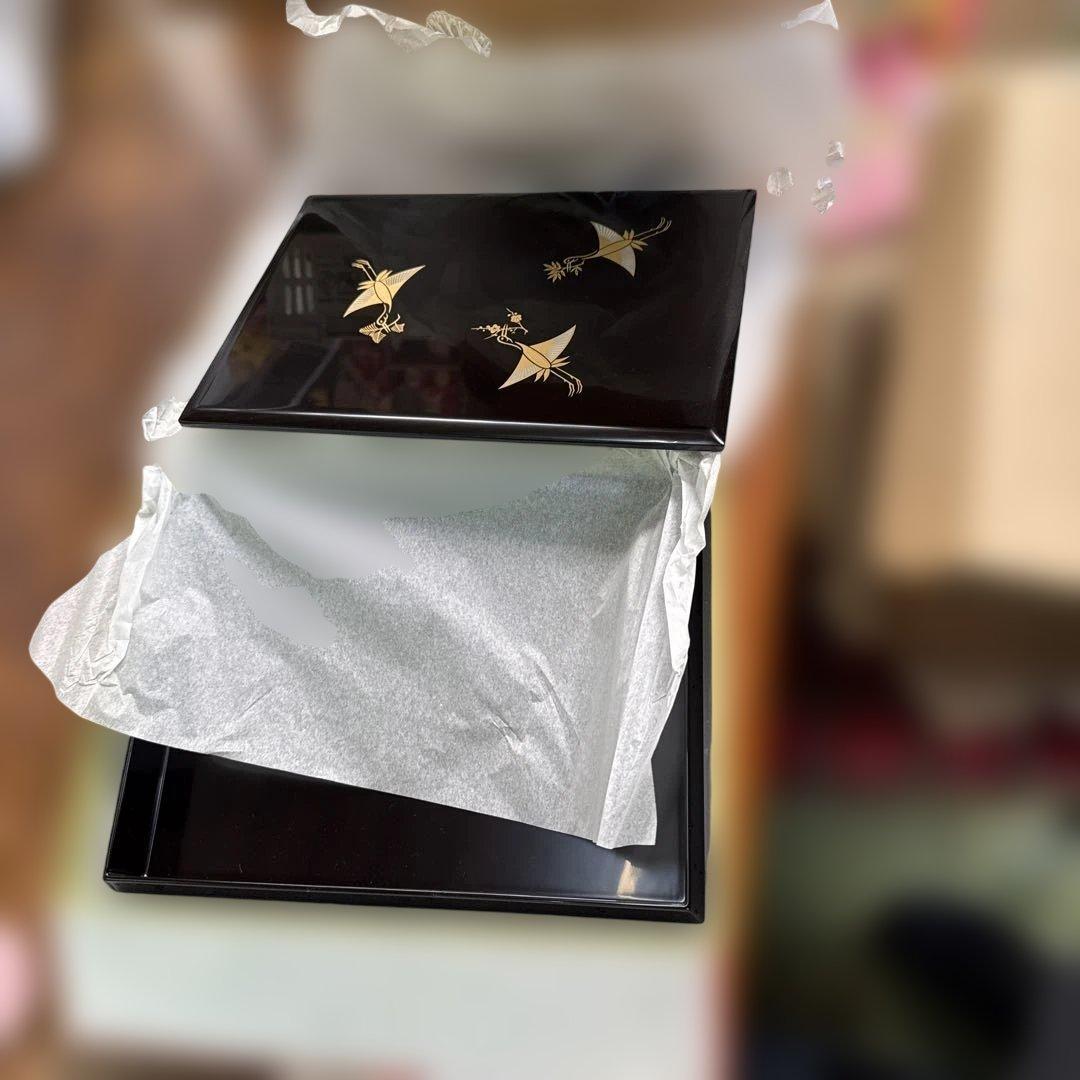 象彦　蓋付き手許箱　京都　うるし塗装　漆器　文具箱　手紙箱