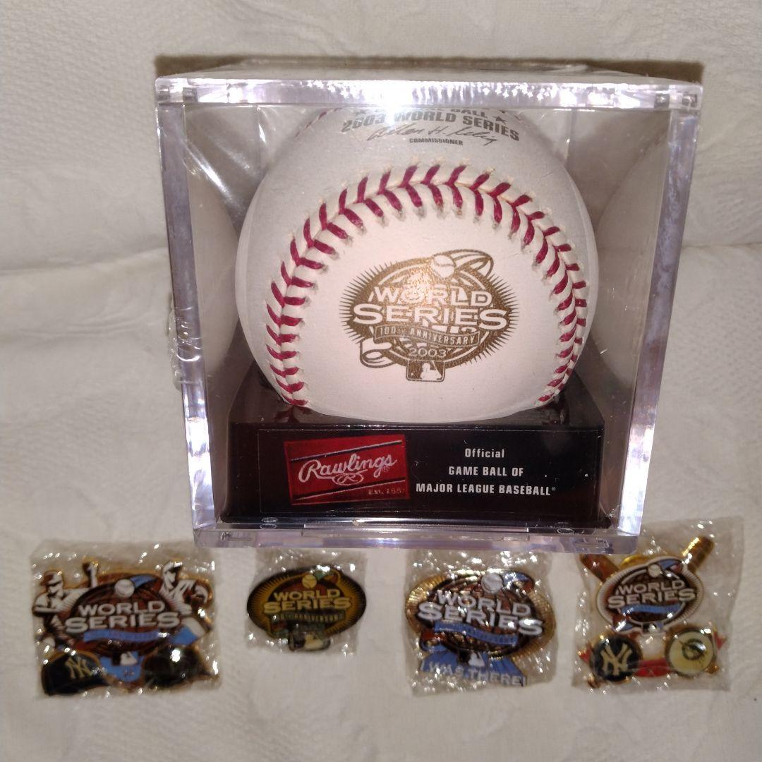MLB.2003.ワールドシリーズ.ボール.ピンバッジ　　　 　　 　　松井秀喜