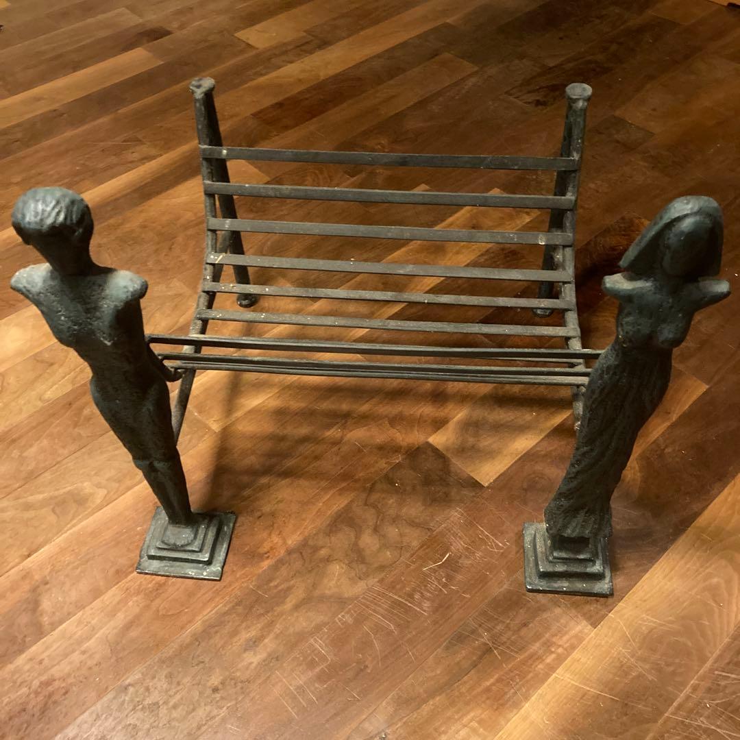 アートデコ風 金属製アンティーク薪棚