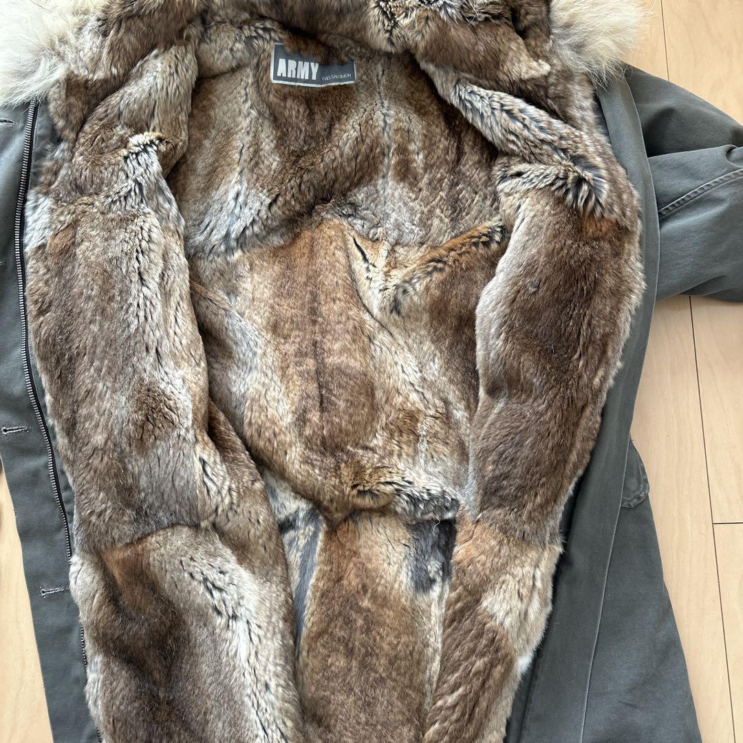 YVES SALOMON モッズコート　リアルファー