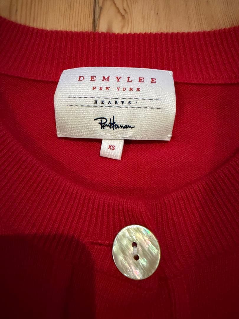 ロンハーマン別注DEMYLEE 赤ニットカーディガン