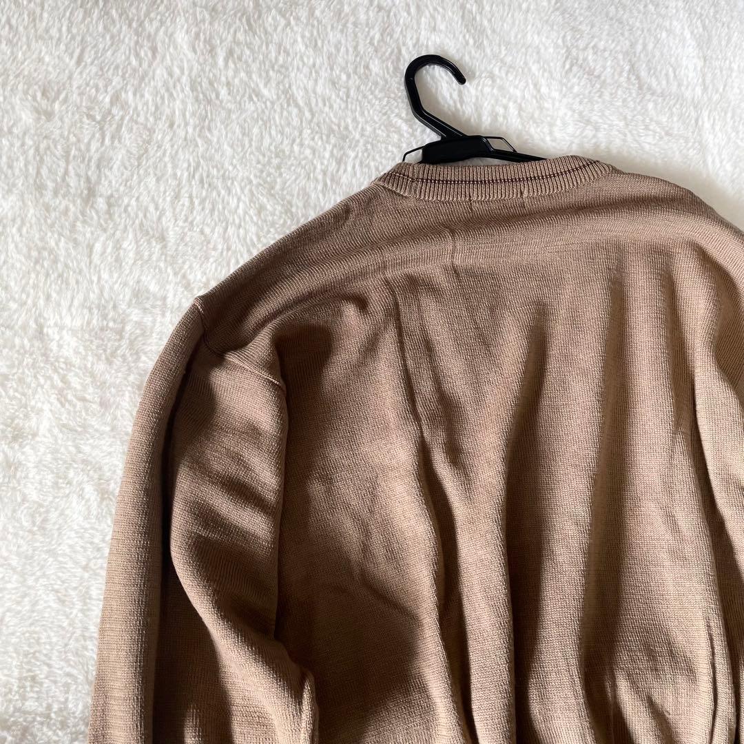 【未使用タグ付き】ダックス　ニット　ケーブル　ブラウン　Lサイズ