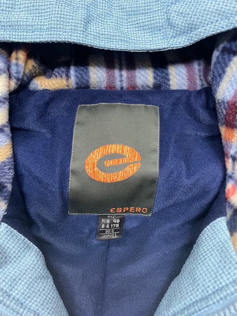 90s ESPERO アウター　スキーウェア　刺繍　y2k 水色　スノボウェア