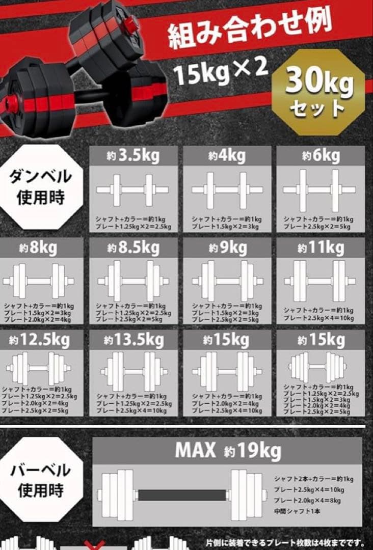 ダンベル&トレーニングベンチ セット売り