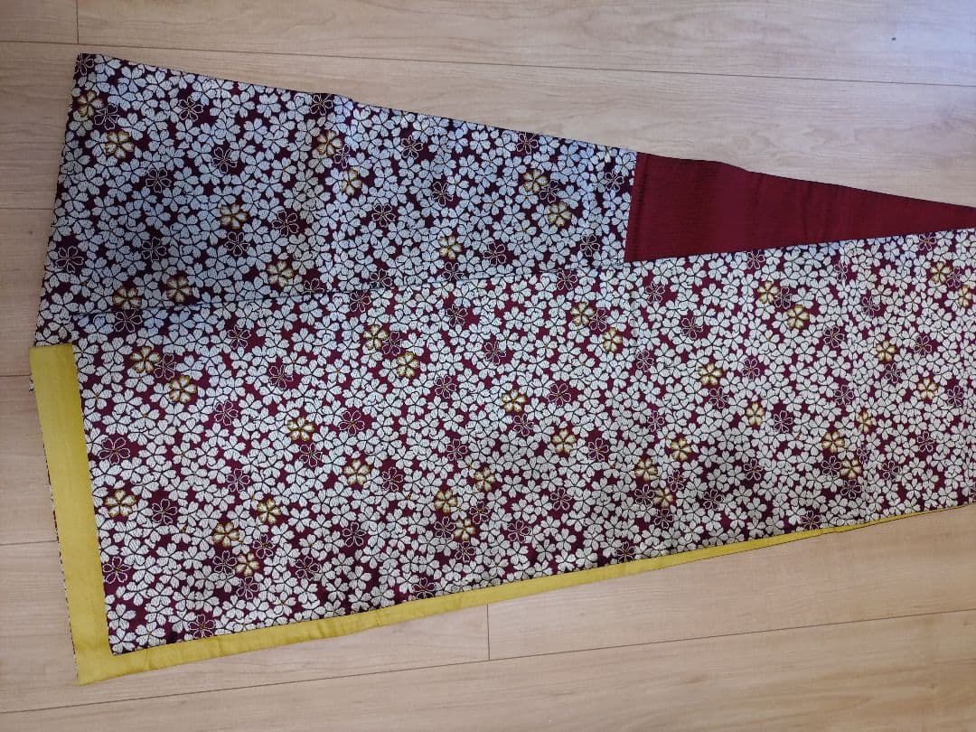 撫松庵　洗える着物セット【訳あり】袖ほつれあり