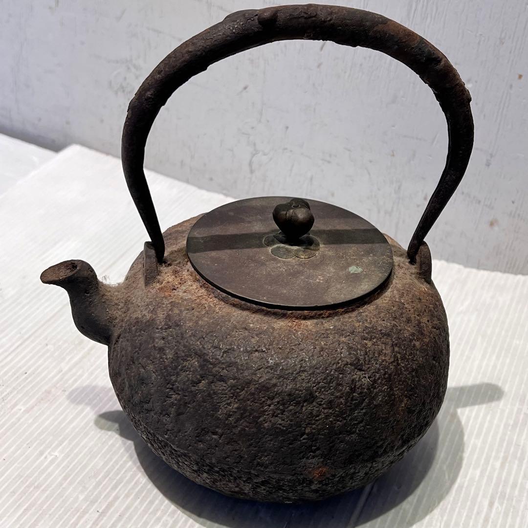 時代物　龍文堂造 鉄瓶 急須 茶道具 骨董　インテリア　コレクション