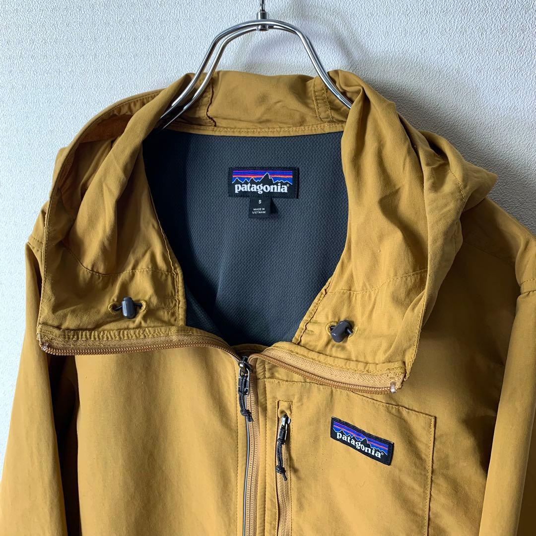 パタゴニア テズロンジャケット S マスタード ナイロンジャケット パッカブル