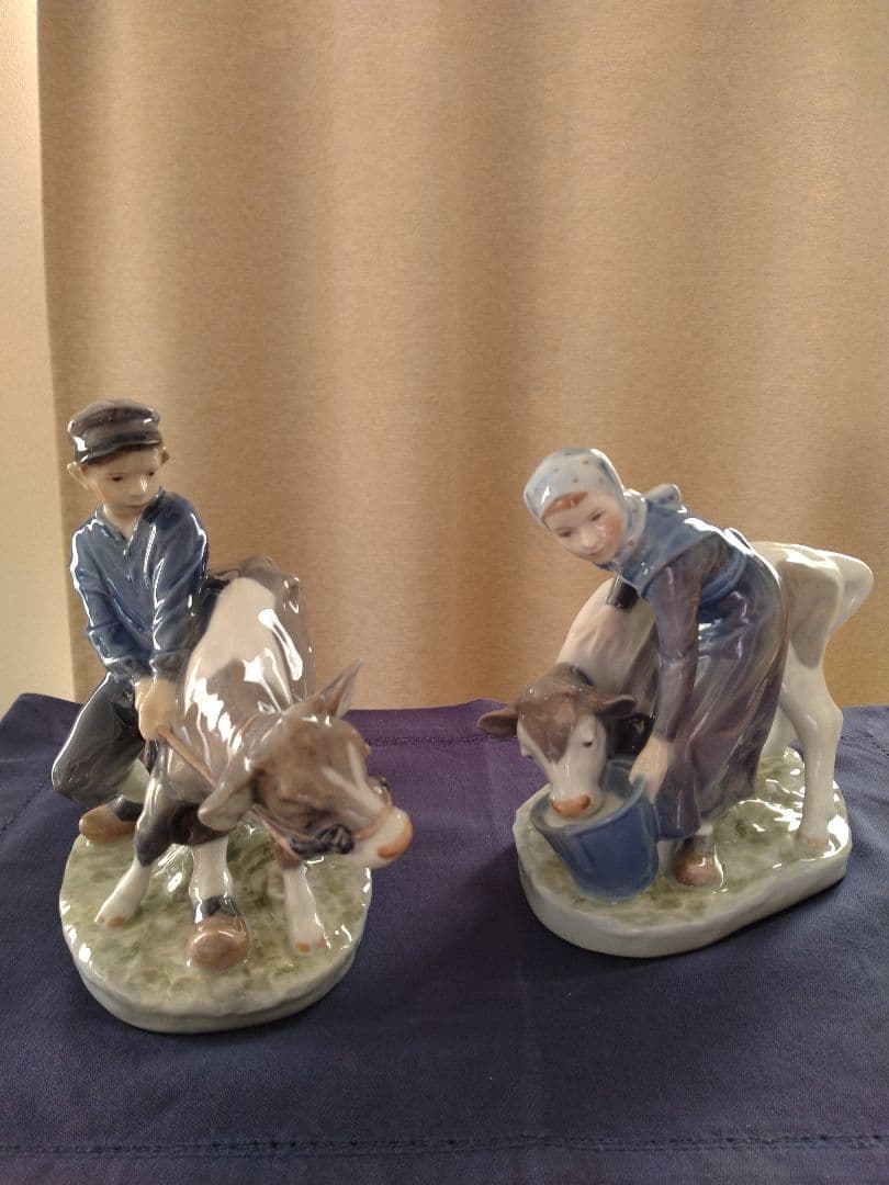 【正規品】希少！ロイヤルコペンハーゲン　 置物　人形　フィギュリン　牛飼いの少年
