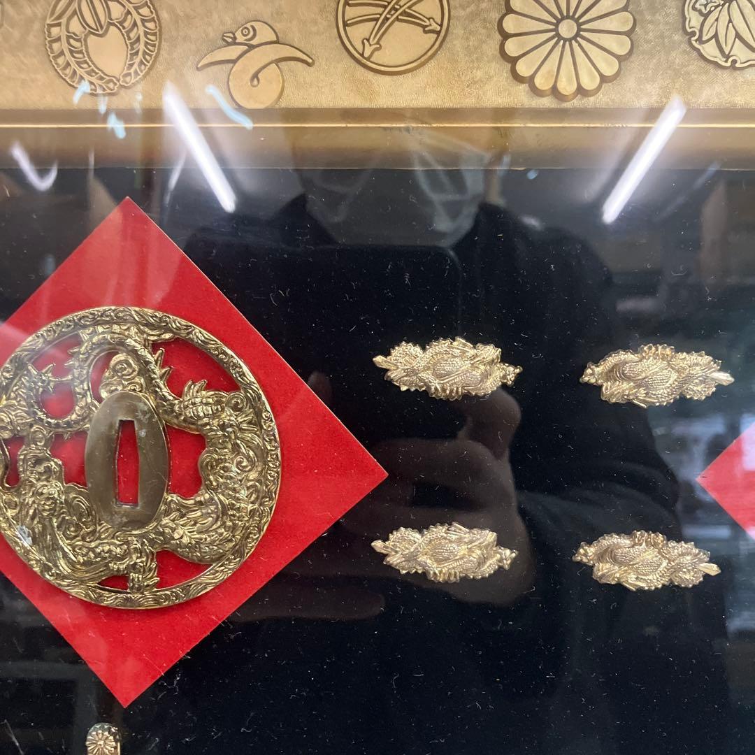 日本刀レプリカ　越中守正俊　模造刀　鍔 美術工芸品 刀剣額 レプリカ 無料発送