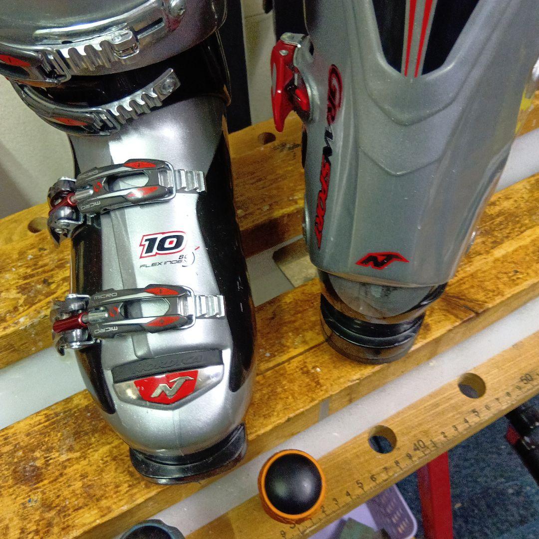 155cmサロモン（メンテナス済） 靴NORDICA27cmストック付