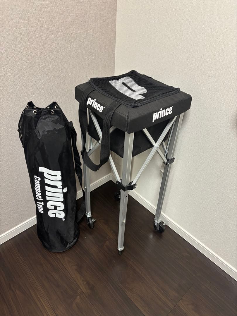 値下中　Prince　ボールバスケットセット　コンパクトタイプ　６５球付+おまけ