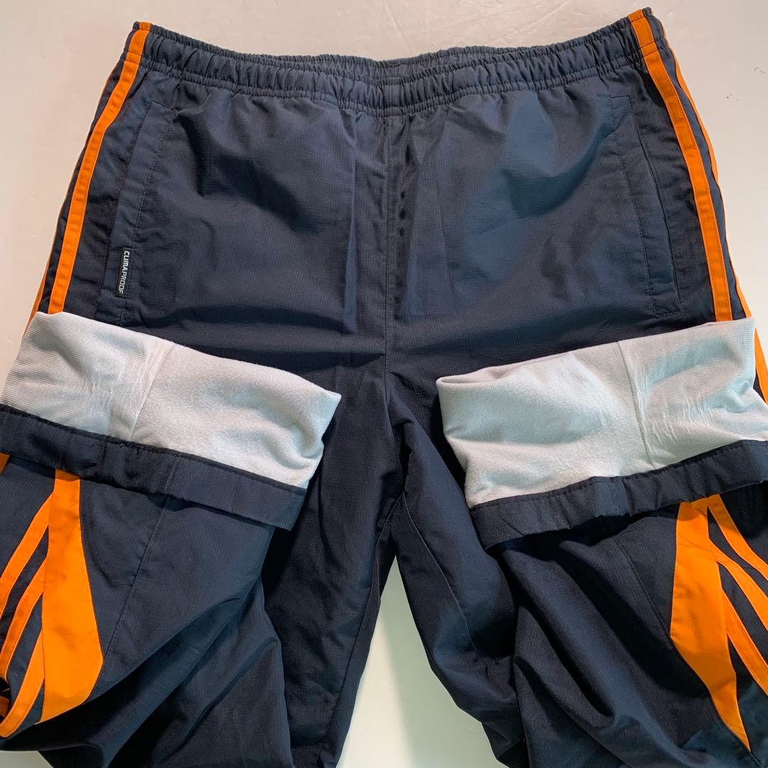 90's adidas ナイロンジャケット セットアップ S〜M ネイビー