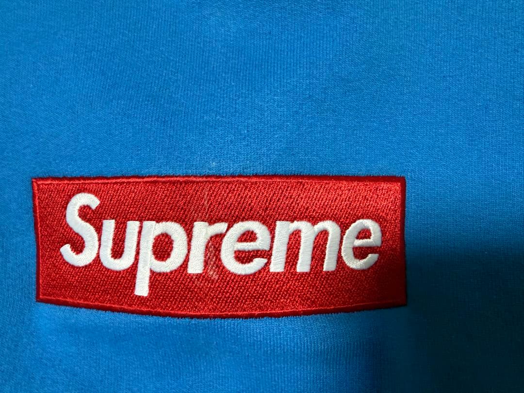 ホ*ク様 Supreme Box Logo Crewneck Blue L 22
