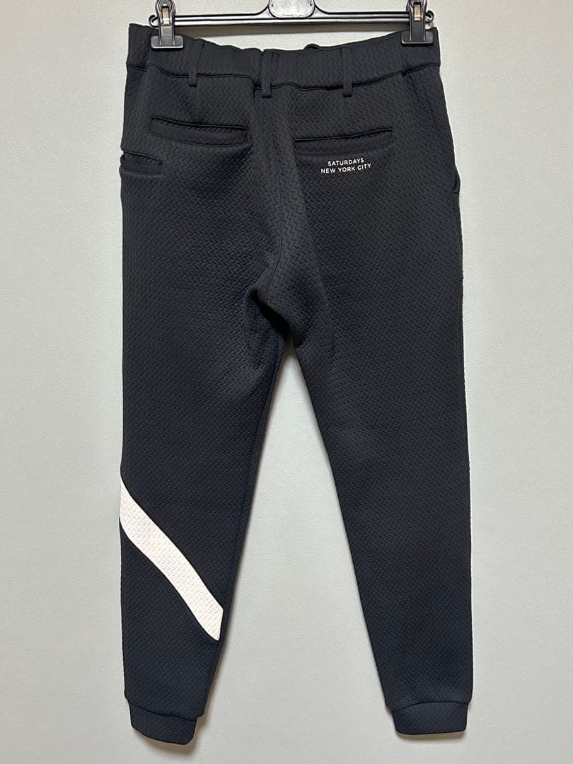 【極美品】サタデーズ ニューヨーク キルト ジョガーパンツ ゴルフ ブラック L