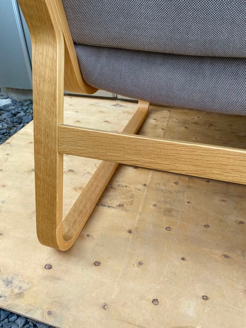 無印良品　リビングでもダイニングでもつかえるソファチェア・オーク材　1脚