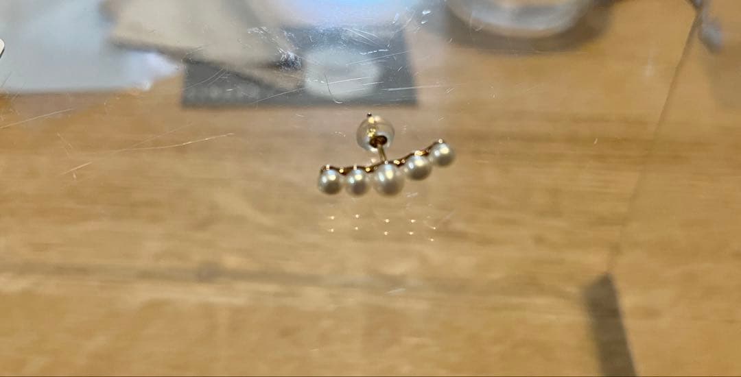 【購入証明書付き】STAR JEWELRY GIRL K10パール ピアス