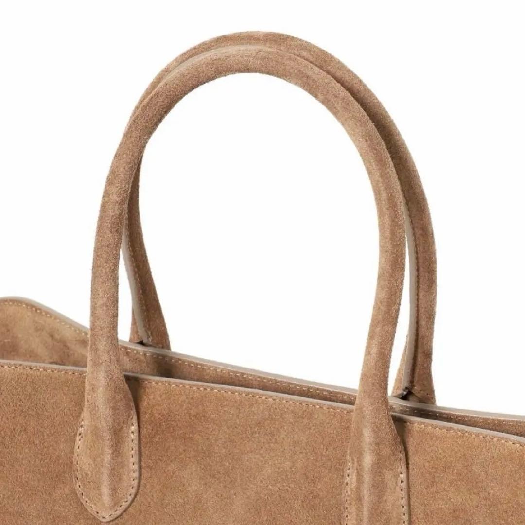 Milosミロススエードトートバッグボストン小旅行普段美品定価33000円秋冬春