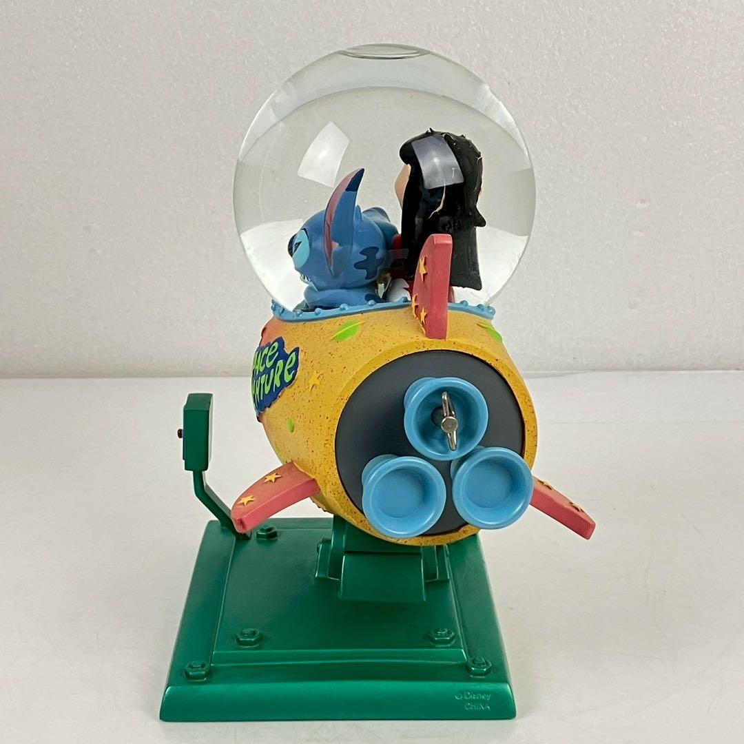 リロ&スティッチ フィギュア スノーグローブ オルゴール 25周年ピンズ付き